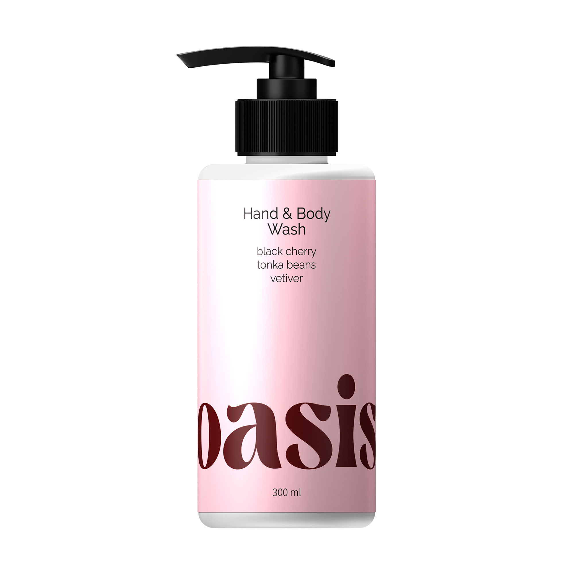 Парфумований гель для душу Oasis Lost Cherry Black Cherry Tonka Beans Vetiver Hand &amp; Body Wash, 300 мл